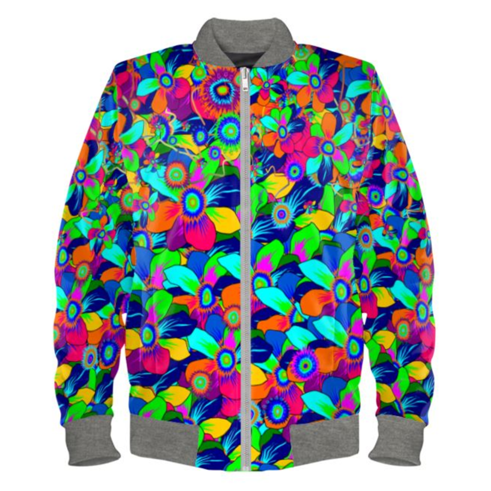 'The Rainbow of Summer' Ladies Bomber Jacket