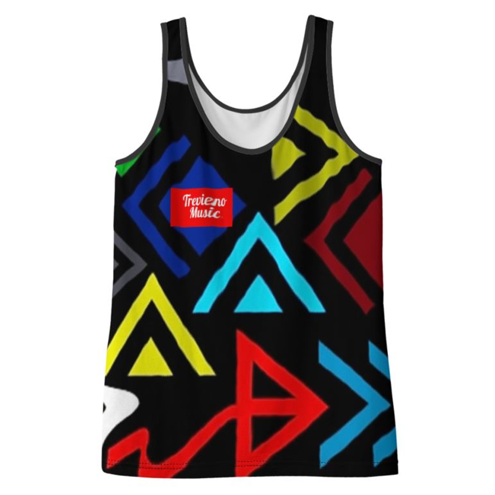 'Trevieno Music, Wapi Hapo Design' Ladies Vest Top