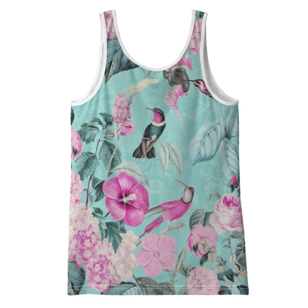 'Tropical Birds' Ladies Vest Top