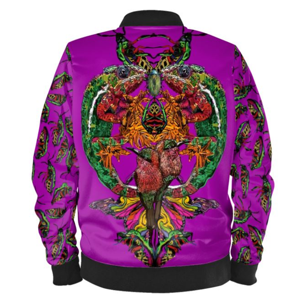 'Tropical Breeze' Ladies Bomber Jacket