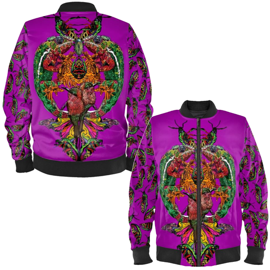 'Tropical Breeze' Ladies Bomber Jacket