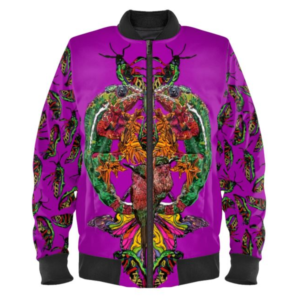 'Tropical Breeze' Ladies Bomber Jacket