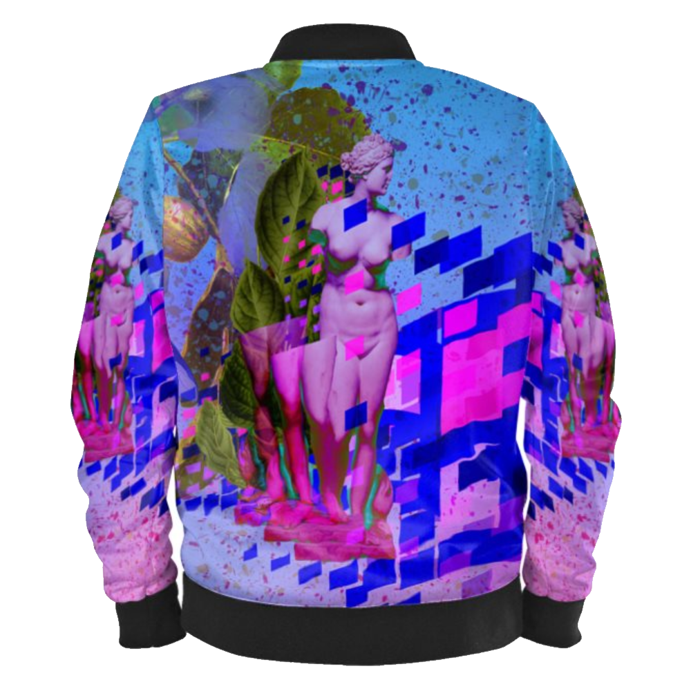 Vaporwave Ladies Bomber Jacket