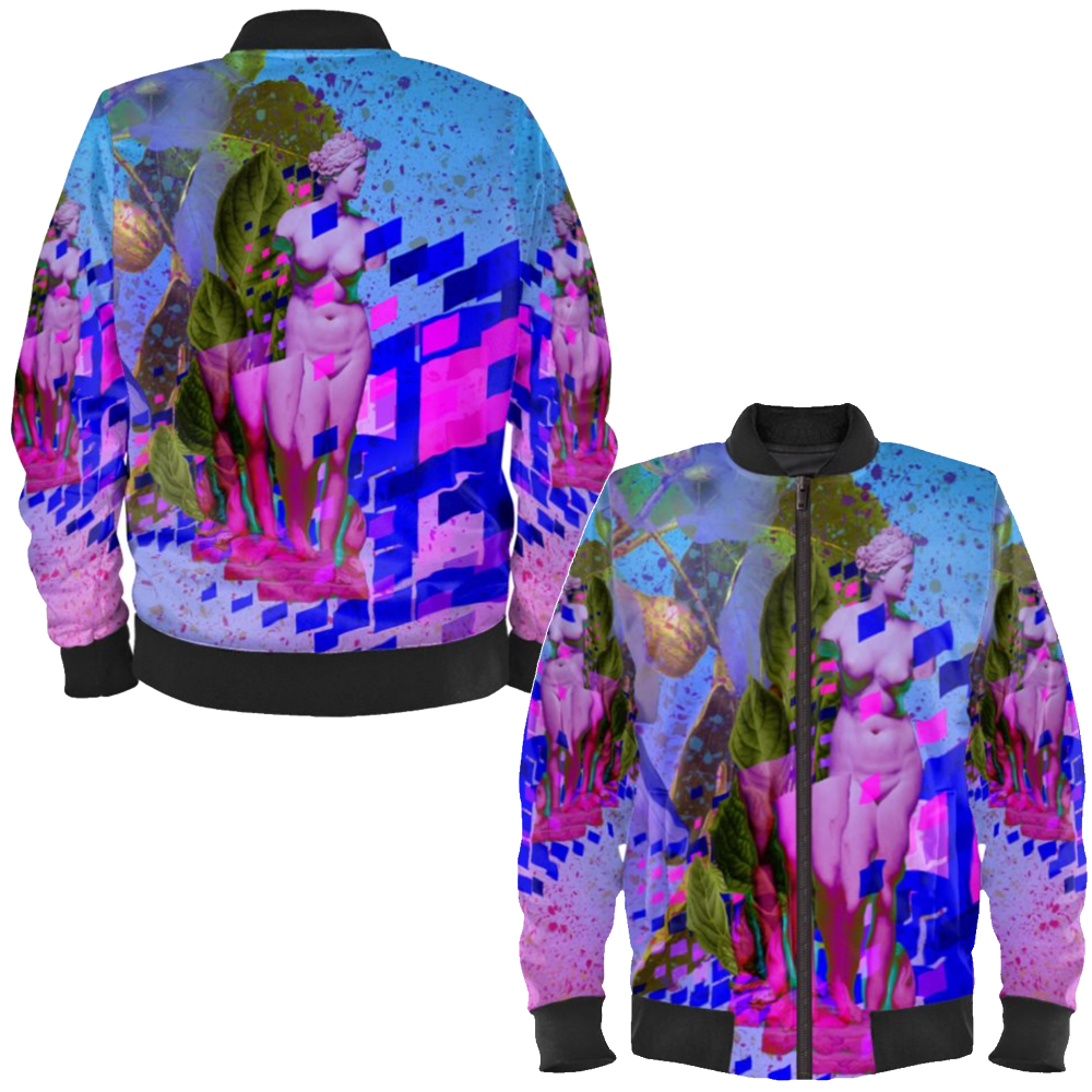 Vaporwave Ladies Bomber Jacket