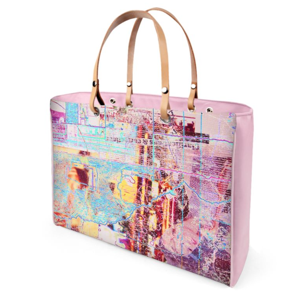 'Vibrant Abstract Design' Handbag