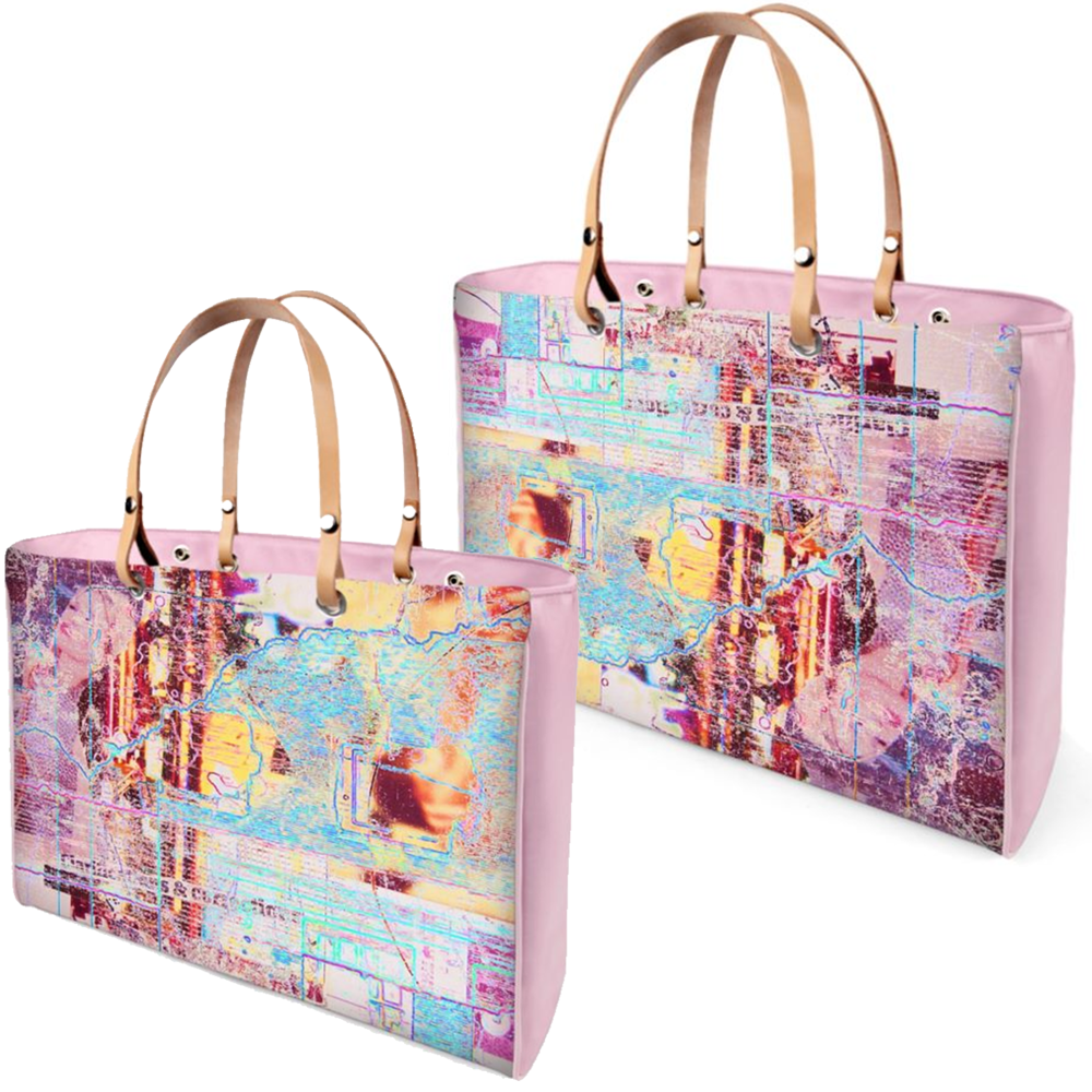 'Vibrant Abstract Design' Handbag