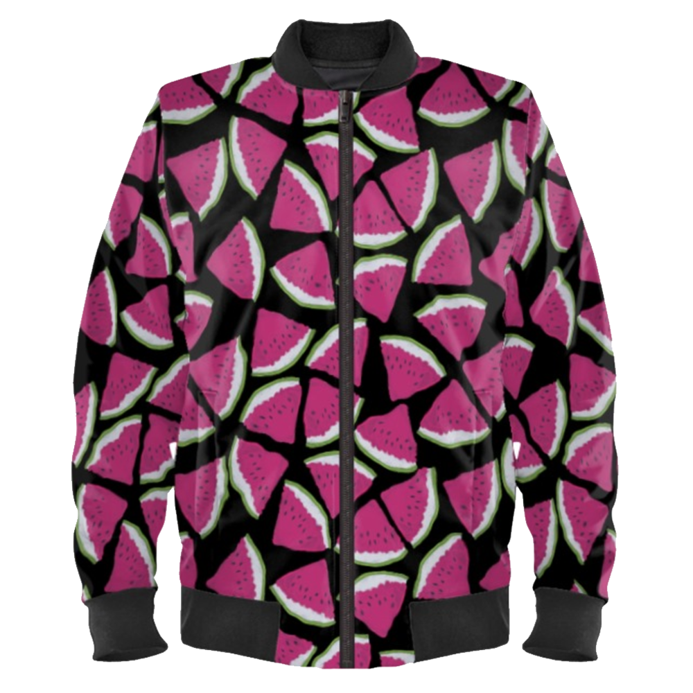 Watermelon Ladies Bomber Jacket